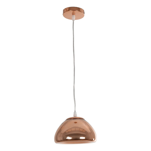 GLOBOSTAR® CRISTIN 999-0038 Μοντέρνο Κρεμαστό Φωτιστικό Οροφής με Ντουί 1 x G4 AC 220-240V IP20 - Χάλκινο - Μ18 x Π18 x Υ13cm