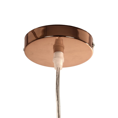 GLOBOSTAR® CRISTIN 999-0038 Μοντέρνο Κρεμαστό Φωτιστικό Οροφής με Ντουί 1 x G4 AC 220-240V IP20 - Χάλκινο - Μ18 x Π18 x Υ13cm