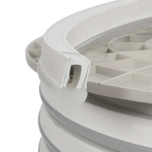 GloboStar® 999-0245 OVALE 120° Degree Neon Flex Epistar LED SMD 5050 1m 18W/m 60LED/m 1260lm/m 120° DC 230V Αδιάβροχη IP68 RGB Dimmable Μ100 x Π2.6 x Υ1.7cm