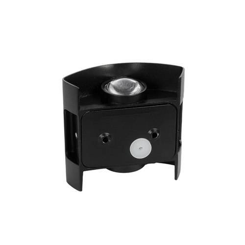 GLOBOSTAR® SIXOAD 60676 Μοντέρνο Φωτιστικό Τοίχου - Απλίκα LED 4W 500lm 30° AC 220-240V Αδιάβροχο IP65 Θερμό Λευκό 2700K - CREE XPE Chip & TÜV SÜD Driver - Μαύρο Ματ - Μ8.5 x Π3.5 x Υ8cm - 5 Χρόνια Εγγύηση