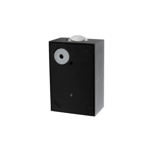 GLOBOSTAR® HIKARI 60685 Μοντέρνο Φωτιστικό Τοίχου - Απλίκα LED 4W 500lm 30° AC 220-240V Αδιάβροχο IP65 Θερμό Λευκό 2700K - CREE XPE Chip & TÜV SÜD Driver - Μαύρο Ματ - Μ6 x Π4 x Υ10.5cm - 5 Χρόνια Εγγύηση