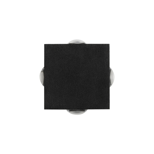 GLOBOSTAR® HIKARI 60686 Μοντέρνο Φωτιστικό Τοίχου - Απλίκα LED 8W 1000lm 30° AC 220-240V Αδιάβροχο IP65 Θερμό Λευκό 2700K - CREE XPE Chip & TÜV SÜD Driver - Μαύρο Ματ - Μ9 x Π4 x Υ9cm - 5 Χρόνια Εγγύηση