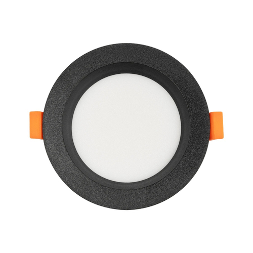 GLOBOSTAR® WATERA 60897 Χωνευτό Downlight Σποτ Panel Μπάνιου & WC LED 12W 1500lm 120° AC 220-240V Αδιάβροχο IP54 Ρυθμιζόμενο Λευκό CCT με Διακόπτη στο Σώμα 2700K/4500K/6000K Dimmable - Lumileds SMD Chip & TÜV SÜD Driver - Μαύρο Ματ - Μ10.8 x Π10.8 x Υ3.2cm / Q9cm - 3 Χρόνια Εγγύηση