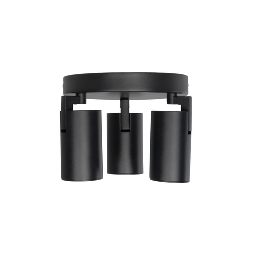 kelvo® SPOTA KLV-101-0144 Μοντέρνο Κινούμενο Φωτιστικό Σποτ Οροφής με Ντουί 3 x GU10 90° AC 220-240V IP20 - Μαύρο Ματ - Μ19 x Π19 x Υ14cm