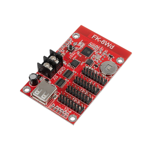 GLOBOSTAR® CARD-FK-8Wd 90095 Κάρτα Εικόνας για Μονόχρωμες Κυλιόμενες Ψηφιακές Επιγραφές/Οθόνες DC 5V IP20 - 3072x16/1536x32/1024x48/768x64 Pixels - Μ7.7 x Π4.8 x Υ1.6cm - 2 Χρόνια Εγγύηση