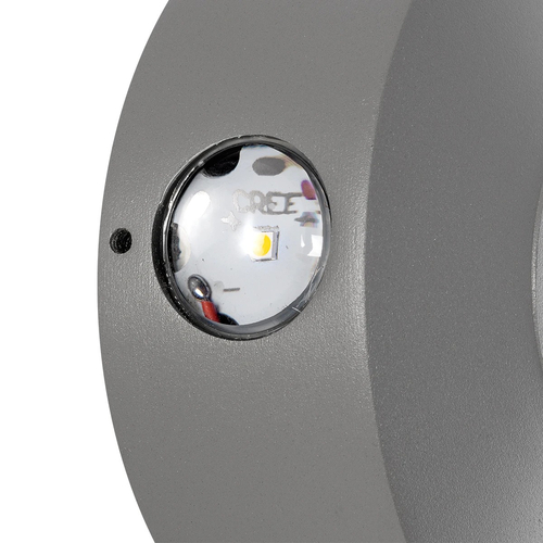 kelvo® ARKOS KLV-101-0108 Μοντέρνο Φωτιστικό Τοίχου - Απλίκα LED 8W 840lm 15° AC 220-240V Αδιάβροχο IP65 Θερμό Λευκό 2700K - CREE SMD Chip & TÜV SÜD Driver - Γκρι Ανθρακί Ματ - Μ13 x Π5.5 x Υ13cm - 5 Χρόνια Εγγύηση