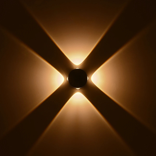 kelvo® ARKOS KLV-101-0108 Μοντέρνο Φωτιστικό Τοίχου - Απλίκα LED 8W 840lm 15° AC 220-240V Αδιάβροχο IP65 Θερμό Λευκό 2700K - CREE SMD Chip & TÜV SÜD Driver - Γκρι Ανθρακί Ματ - Μ13 x Π5.5 x Υ13cm - 5 Χρόνια Εγγύηση