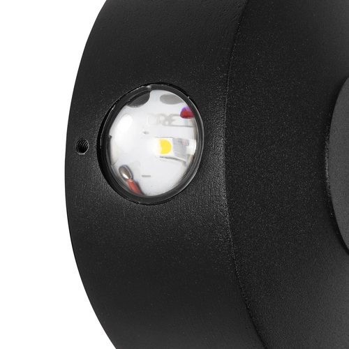 kelvo® ARKOS KLV-101-0107 Μοντέρνο Φωτιστικό Τοίχου - Απλίκα LED 8W 840lm 15° AC 220-240V Αδιάβροχο IP65 Θερμό Λευκό 2700K - CREE SMD Chip & TÜV SÜD Driver - Μαύρο Ματ - Μ13 x Π5.5 x Υ13cm - 5 Χρόνια Εγγύηση