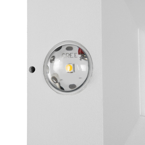 kelvo® ARKOS KLV-101-0112 Μοντέρνο Φωτιστικό Τοίχου - Απλίκα LED 8W 840lm 15° AC 220-240V Αδιάβροχο IP65 Θερμό Λευκό 2700K - CREE SMD Chip & TÜV SÜD Driver - Λευκό Ματ - Μ14 x Π5.5 x Υ14cm - 5 Χρόνια Εγγύηση