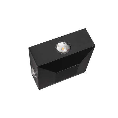 kelvo® ARKOS KLV-101-0110 Μοντέρνο Φωτιστικό Τοίχου - Απλίκα LED 8W 840lm 15° AC 220-240V Αδιάβροχο IP65 Θερμό Λευκό 2700K - CREE SMD Chip & TÜV SÜD Driver - Μαύρο Ματ - Μ14 x Π5.5 x Υ14cm - 5 Χρόνια Εγγύηση