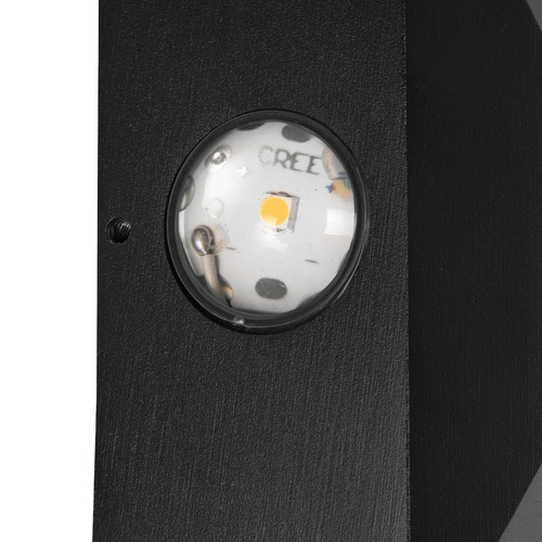 kelvo® ARKOS KLV-101-0110 Μοντέρνο Φωτιστικό Τοίχου - Απλίκα LED 8W 840lm 15° AC 220-240V Αδιάβροχο IP65 Θερμό Λευκό 2700K - CREE SMD Chip & TÜV SÜD Driver - Μαύρο Ματ - Μ14 x Π5.5 x Υ14cm - 5 Χρόνια Εγγύηση