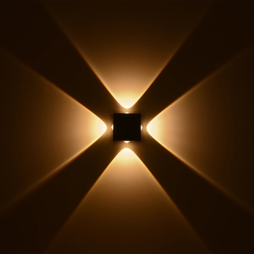 kelvo® ARKOS KLV-101-0110 Μοντέρνο Φωτιστικό Τοίχου - Απλίκα LED 8W 840lm 15° AC 220-240V Αδιάβροχο IP65 Θερμό Λευκό 2700K - CREE SMD Chip & TÜV SÜD Driver - Μαύρο Ματ - Μ14 x Π5.5 x Υ14cm - 5 Χρόνια Εγγύηση