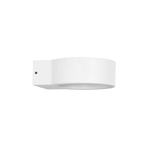 kelvo® AURA KLV-101-0115 Μοντέρνο Φωτιστικό Τοίχου - Απλίκα LED 7W 875lm 45° AC 220-240V Αδιάβροχο IP65 Θερμό Λευκό 2700K - Bridgelux COB Chip & TÜV SÜD Driver - Λευκό Ματ - Μ15 x Π13 x Υ4.5cm - 5 Χρόνια Εγγύηση