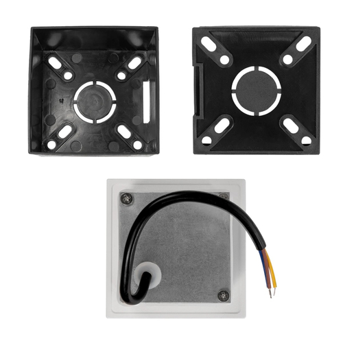 kelvo® STEPART KLV-101-0079 Μοντέρνο Χωνευτό Φωτιστικό Σκαλοπατιού - Διαδρόμου LED 3W 375lm 45° AC 220-240V Αδιάβροχο IP65 Θερμό Λευκό 2700K - Lumileds SMD Chip & TÜV SÜD Driver - Λευκό Ματ - Μ8.5 x Π5 x Υ8.5cm / Q6.72 x 6.72cm - 5 Χρόνια Εγγύηση