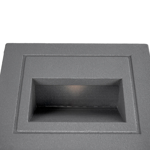 kelvo® STEPART KLV-101-0078 Μοντέρνο Χωνευτό Φωτιστικό Σκαλοπατιού - Διαδρόμου LED 3W 375lm 45° AC 220-240V Αδιάβροχο IP65 Θερμό Λευκό 2700K - Lumileds SMD Chip & TÜV SÜD Driver - Γκρι Ανθρακί Ματ - Μ8.5 x Π5 x Υ8.5cm / Q6.72 x 6.72cm - 5 Χρόνια Εγγύηση