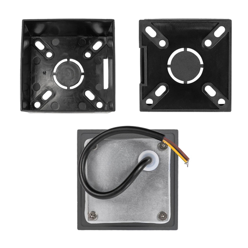 kelvo® STEPART KLV-101-0078 Μοντέρνο Χωνευτό Φωτιστικό Σκαλοπατιού - Διαδρόμου LED 3W 375lm 45° AC 220-240V Αδιάβροχο IP65 Θερμό Λευκό 2700K - Lumileds SMD Chip & TÜV SÜD Driver - Γκρι Ανθρακί Ματ - Μ8.5 x Π5 x Υ8.5cm / Q6.72 x 6.72cm - 5 Χρόνια Εγγύηση