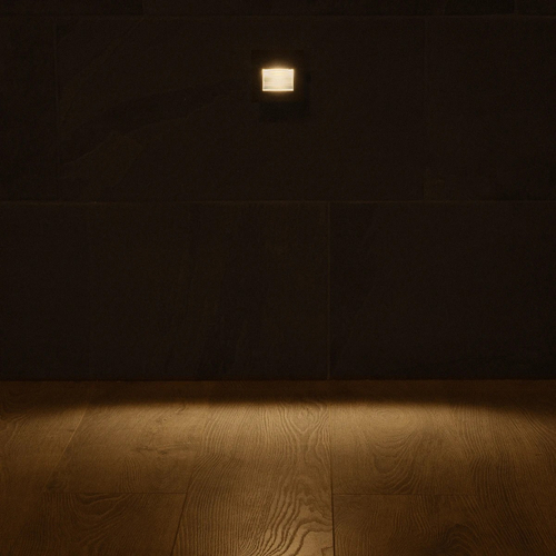 kelvo® STEPART KLV-101-0077 Μοντέρνο Χωνευτό Φωτιστικό Σκαλοπατιού - Διαδρόμου LED 3W 375lm 45° AC 220-240V Αδιάβροχο IP65 Θερμό Λευκό 2700K - Lumileds SMD Chip & TÜV SÜD Driver - Μαύρο Ματ - Μ8.5 x Π5 x Υ8.5cm / Q6.72 x 6.72cm - 5 Χρόνια Εγγύηση