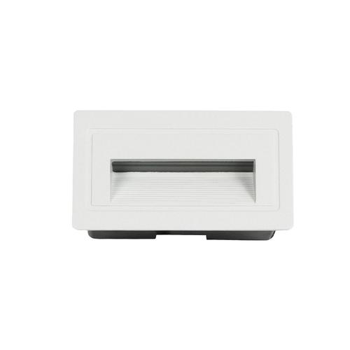 kelvo® STEPART KLV-101-0082 Μοντέρνο Χωνευτό Φωτιστικό Σκαλοπατιού - Διαδρόμου LED 3W 375lm 45° AC 220-240V Αδιάβροχο IP65 Θερμό Λευκό 2700K - Lumileds SMD Chip & TÜV SÜD Driver - Λευκό Ματ - Μ10.5 x Π4.5 x Υ6cm / Q9.12 x 4.49cm - 5 Χρόνια Εγγύηση