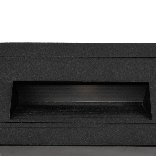 kelvo® STEPART KLV-101-0080 Μοντέρνο Χωνευτό Φωτιστικό Σκαλοπατιού - Διαδρόμου LED 3W 375lm 45° AC 220-240V Αδιάβροχο IP65 Θερμό Λευκό 2700K - Lumileds SMD Chip & TÜV SÜD Driver - Μαύρο Ματ - Μ10.5 x Π4.5 x Υ6cm / Q9.12 x 4.49cm - 5 Χρόνια Εγγύηση