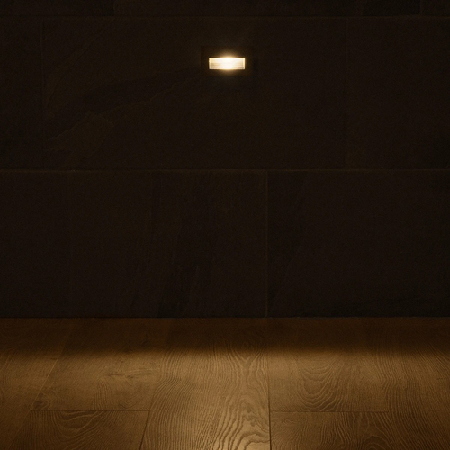 kelvo® STEPART KLV-101-0080 Μοντέρνο Χωνευτό Φωτιστικό Σκαλοπατιού - Διαδρόμου LED 3W 375lm 45° AC 220-240V Αδιάβροχο IP65 Θερμό Λευκό 2700K - Lumileds SMD Chip & TÜV SÜD Driver - Μαύρο Ματ - Μ10.5 x Π4.5 x Υ6cm / Q9.12 x 4.49cm - 5 Χρόνια Εγγύηση