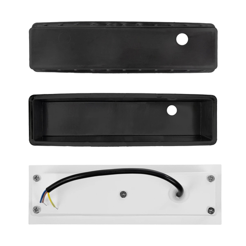 kelvo® STEPART KLV-101-0094 Μοντέρνο Χωνευτό Φωτιστικό Σκαλοπατιού - Διαδρόμου LED 7W 735lm 45° AC 220-240V Αδιάβροχο IP65 Θερμό Λευκό 2700K - Lumileds SMD Chip & TÜV SÜD Driver - Λευκό Ματ - Μ6.5 x Π6.5 x Υ21cm / Q5.41 x 18.9cm - 5 Χρόνια Εγγύηση