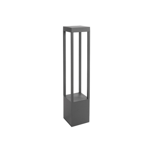 kelvo® GREMO KLV-101-0124 Μοντέρνο Φωτιστικό Κολωνάκι Κήπου LED 7W 735lm 45° AC 220-240V Αδιάβροχο IP65 Θερμό Λευκό 2700K - Bridgelux COB Chip & TÜV SÜD Driver - Γκρι Ανθρακί Ματ - Μ15 x Π15 x Υ80.5cm - 5 Χρόνια Εγγύηση