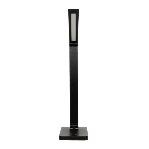 GLOBOSTAR® TEBLA 60481 Μοντέρνο Επιτραπέζιο Φωτιστικό Γραφείου LED 5W 500lm 120° AC 220-240V IP20 Ρυθμιζόμενο Λευκό CCT με Αφή 2700K/4500K/6000K Dimmable - Bridgelux SMD Chip - Μαύρο - Μ11 x Π31 x Υ52cm - 2 Χρόνια Εγγύηση