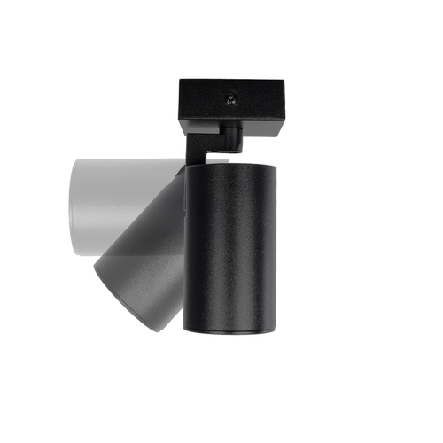 kelvo® SPOTA KLV-101-0134 Μοντέρνο Κινούμενο Φωτιστικό Σποτ Οροφής με Ντουί 1 x GU10 90° AC 220-240V IP20 - Μαύρο Ματ - Μ7 x Π6 x Υ14cm