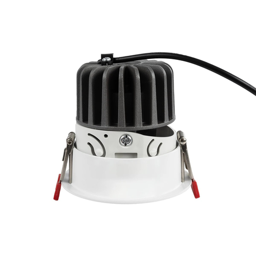 kelvo® PINADO KLV-101-0129 Χωνευτό Downlight Σποτ LED 7W 875lm 15° AC 220-240V IP20 Φυσικό Λευκό 4500K - Bridgelux COB Chip & TÜV SÜD Driver - Λευκό Ματ - Μ8.3 x Π8.3 x Υ8.2cm / Q7.3cm - 5 Χρόνια Εγγύηση