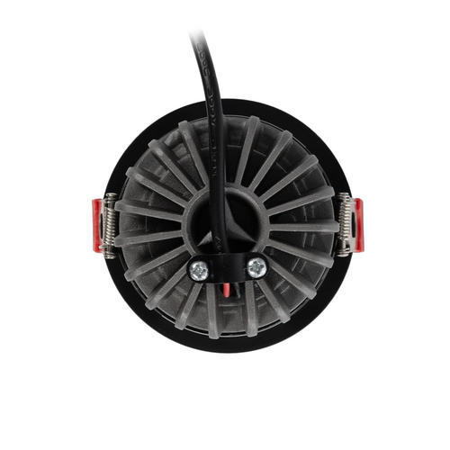 kelvo® PINADO KLV-101-0126 Χωνευτό Downlight Σποτ LED 7W 840lm 15° AC 220-240V IP20 Θερμό Λευκό 2700K - Bridgelux COB Chip & TÜV SÜD Driver - Μαύρο Ματ - Μ8.3 x Π8.3 x Υ8.2cm / Q7.3cm - 5 Χρόνια Εγγύηση