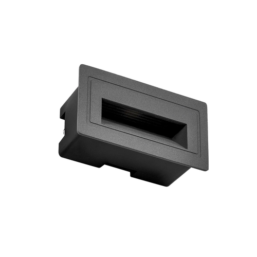 kelvo® STEPART KLV-101-0081 Μοντέρνο Χωνευτό Φωτιστικό Σκαλοπατιού - Διαδρόμου LED 3W 375lm 45° AC 220-240V Αδιάβροχο IP65 Θερμό Λευκό 2700K - Lumileds SMD Chip & TÜV SÜD Driver - Γκρι Ανθρακί Ματ - Μ10.5 x Π4.5 x Υ6cm / Q9.12 x 4.49cm - 5 Χρόνια Εγγύηση