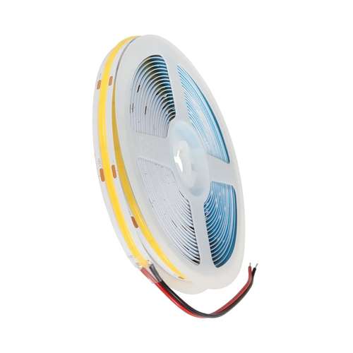 GLOBOSTAR® BEE 70350 Ταινία LED 10W/m 1100lm/m 120° DC 24V IP20 528 x COB Chip/m Ψυχρό Λευκό 6000K Dimmable - Μ500 x Π1 x Υ0.2cm - Ρολό 5 Μέτρων - 5 Χρόνια Εγγύηση
