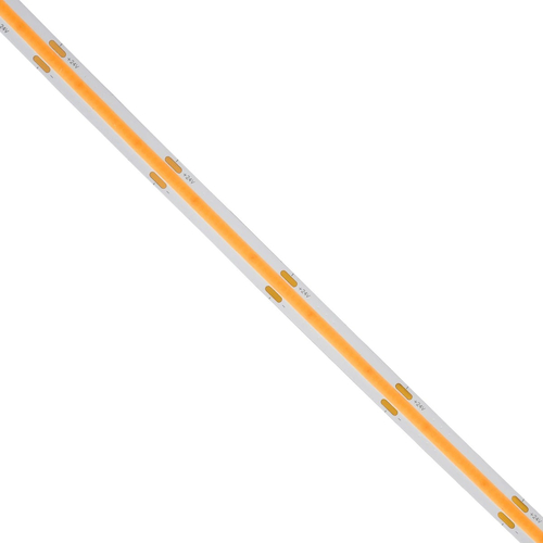 GLOBOSTAR® BEE 70353 Ταινία LED 10W/m 800lm/m 120° DC 24V IP20 528 x COB Chip/m Ultra Θερμό Λευκό 2200K Dimmable - Μ500 x Π1 x Υ0.2cm - Ρολό 5 Μέτρων - 5 Χρόνια Εγγύηση
