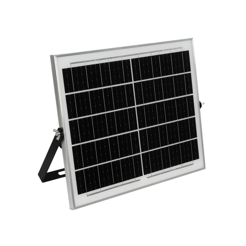 GLOBOSTAR® LUMOVOX 73068 Προβολέας LED 200W 10000lm 120° DC 5V με Φωτοβολταϊκό Panel 5V 12W & Επαναφορτιζόμενη Μπαταρία Li-ion 3.2V 10000mAh Αδιάβροχο IP67 Ψυχρό Λευκό 6000K - 180 x SMD2835 Sanan Chip - Γκρι Ανθρακί - Μ29.5 x Π5.5 x Υ19cm - 2 Χρόνια Εγγύηση