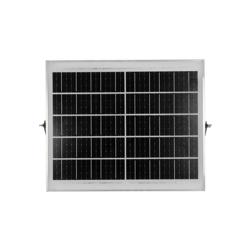 GLOBOSTAR® LUMOVOX 73068 Προβολέας LED 200W 10000lm 120° DC 5V με Φωτοβολταϊκό Panel 5V 12W & Επαναφορτιζόμενη Μπαταρία Li-ion 3.2V 10000mAh Αδιάβροχο IP67 Ψυχρό Λευκό 6000K - 180 x SMD2835 Sanan Chip - Γκρι Ανθρακί - Μ29.5 x Π5.5 x Υ19cm - 2 Χρόνια Εγγύηση