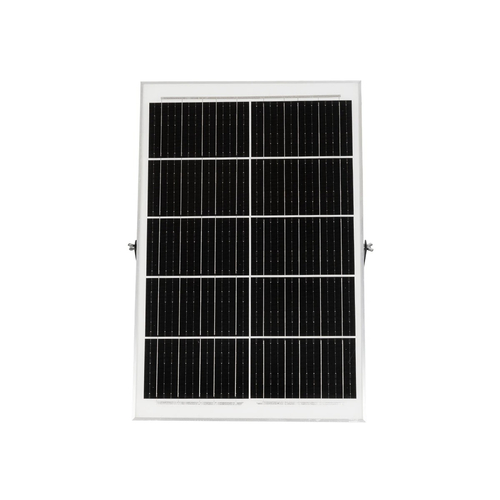 GLOBOSTAR® LUMOVOX 73070 Προβολέας LED 400W 20000lm 120° DC 5V με Φωτοβολταϊκό Panel 5V 25W & Επαναφορτιζόμενη Μπαταρία Li-ion 3.2V 20000mAh Αδιάβροχο IP67 Ψυχρό Λευκό 6000K - 400 x SMD2835 Sanan Chip - Γκρι Ανθρακί - Μ45 x Π7.5 x Υ30.5cm - 2 Χρόνια Εγγύηση