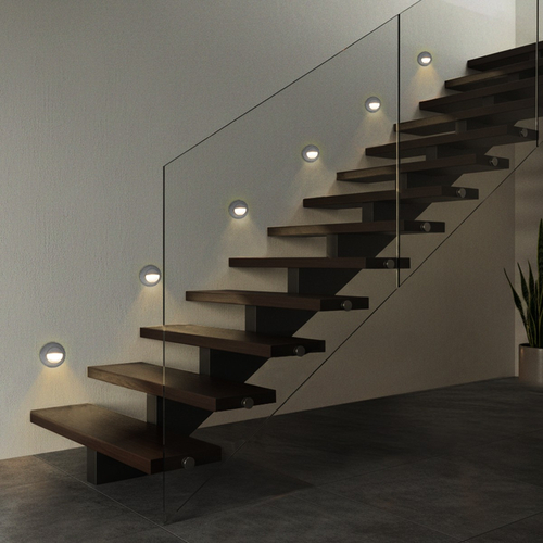 kelvo® STEPART KLV-101-0075 Μοντέρνο Χωνευτό Φωτιστικό Σκαλοπατιού - Διαδρόμου LED 3W 375lm 45° AC 220-240V Αδιάβροχο IP65 Θερμό Λευκό 2700K - Lumileds SMD Chip & TÜV SÜD Driver - Γκρι Ανθρακί Ματ - Μ8.3 x Π4.5 x Υ8.3cm  / Q6.55 x 6.55cm - 5 Χρόνια Εγγύηση