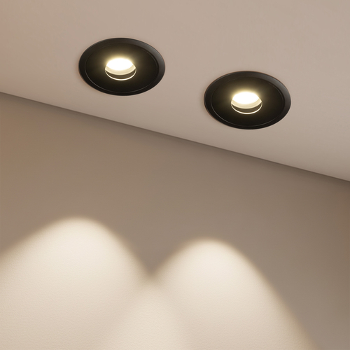 kelvo® PINADO KLV-101-0128 Χωνευτό Downlight Σποτ LED 7W 875lm 15° AC 220-240V IP20 Φυσικό Λευκό 4500K - Bridgelux COB Chip & TÜV SÜD Driver - Μαύρο Ματ - Μ8.3 x Π8.3 x Υ8.2cm / Q7.3cm - 5 Χρόνια Εγγύηση