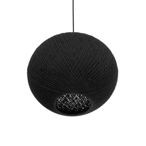 GLOBOSTAR® SOLEI 205-0004 Boho Κρεμαστό Φωτιστικό Οροφής με Ντουί 1 x E27 AC 220-240V IP20 - Μαύρο - M40 x Π40 x Υ36cm