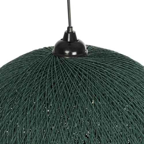 GLOBOSTAR® SOLEI 205-0013 Boho Κρεμαστό Φωτιστικό Οροφής με Ντουί 1 x E27 AC 220-240V IP20 - Πράσινο - M40 x Π40 x Υ36cm