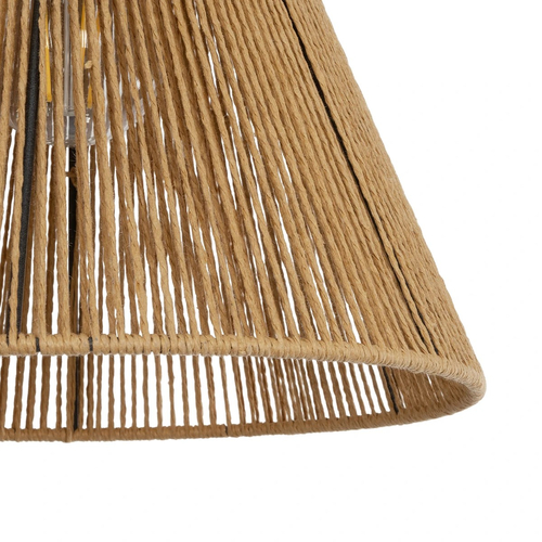 GLOBOSTAR® HUTT 205-0017 Boho Κρεμαστό Φωτιστικό Οροφής με Ντουί 1 x E27 AC 220-240V IP20 - Μπεζ - M25 x Π25 x Υ20cm