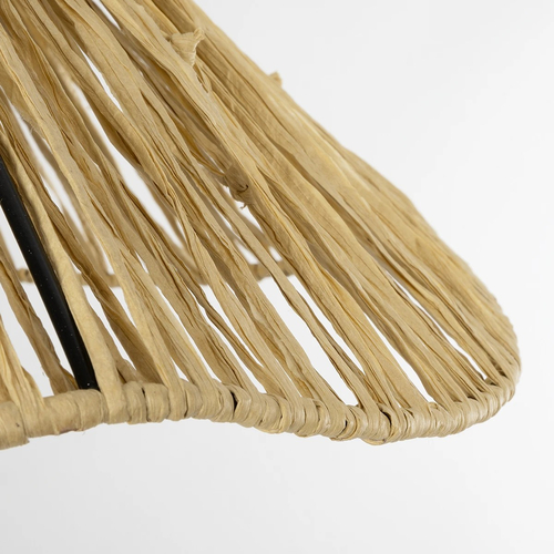 GLOBOSTAR® CHAPEAU 205-0028 Boho Κρεμαστό Φωτιστικό Οροφής με Ντουί 1 x E27 AC 220-240V IP20 - Μπεζ - M41 x Π41 x Υ17cm