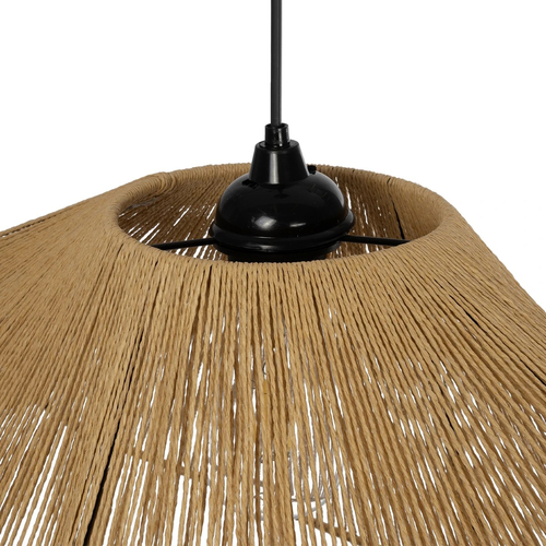 GLOBOSTAR® ECLAIR 205-0031 Boho Κρεμαστό Φωτιστικό Οροφής με Ντουί 1 x E27 AC 220-240V IP20 - Μπεζ - M70 x Π40 x Υ32cm