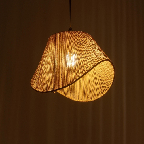 GLOBOSTAR® ELDA 205-0032 Boho Κρεμαστό Φωτιστικό Οροφής με Ντουί 1 x E27 AC 220-240V IP20 - Μπεζ - M32 x Π21 x Υ24cm