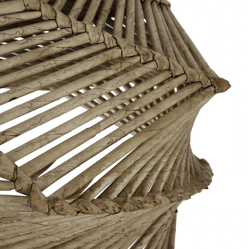 GLOBOSTAR® OLET 205-0049 Boho Κρεμαστό Φωτιστικό Οροφής με Ντουί 1 x E27 AC 220-240V IP20 - Μπεζ - M38 x Π38 x Υ23cm