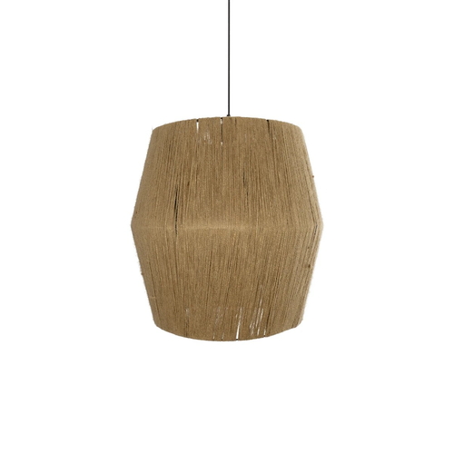 GLOBOSTAR® CONE 205-0058 Boho Κρεμαστό Φωτιστικό Οροφής με Ντουί 1 x E27 AC 220-240V IP20 - Μπεζ - M55 x Π55 x Υ50cm