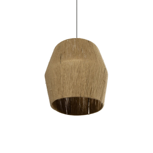 GLOBOSTAR® CONE 205-0058 Boho Κρεμαστό Φωτιστικό Οροφής με Ντουί 1 x E27 AC 220-240V IP20 - Μπεζ - M55 x Π55 x Υ50cm