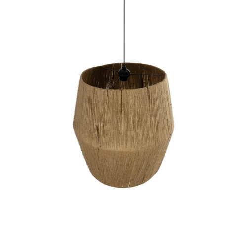 GLOBOSTAR® CONE 205-0058 Boho Κρεμαστό Φωτιστικό Οροφής με Ντουί 1 x E27 AC 220-240V IP20 - Μπεζ - M55 x Π55 x Υ50cm