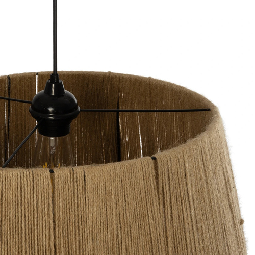 GLOBOSTAR® CONE 205-0058 Boho Κρεμαστό Φωτιστικό Οροφής με Ντουί 1 x E27 AC 220-240V IP20 - Μπεζ - M55 x Π55 x Υ50cm