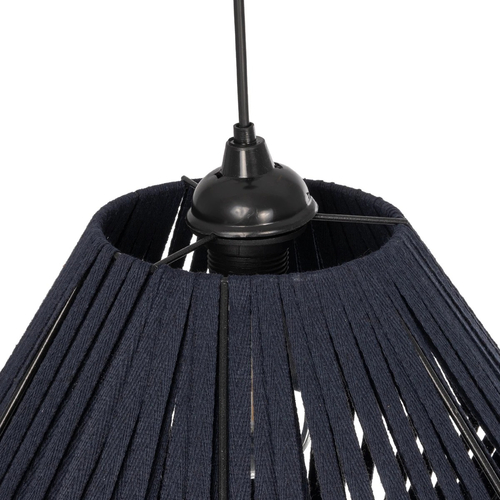 GLOBOSTAR® NUI 205-0071 Boho Κρεμαστό Φωτιστικό Οροφής με Ντουί 1 x E27 AC 220-240V IP20 - Μπλε - M36 x Π36 x Υ27cm